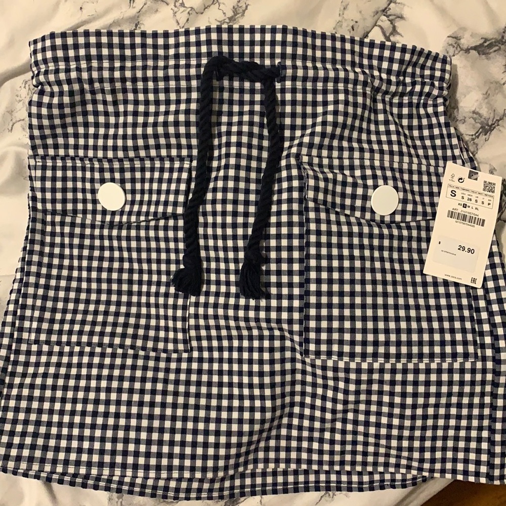 Plaid skirt from Zara